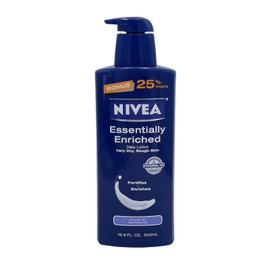 NIVEA 2 Pack NIVEA Essentially Enriched Daily Lotion 16.9 oz Almond Oil Sea Minerals