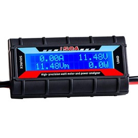 DollaTek Misuratore di Watt ad Alta precisione 4.8 V ~ 60 V Tensione 150 A Misuratore di Potenza Monitor di Prestazioni con Schermo LCD per Batteria Solare Energia eolica