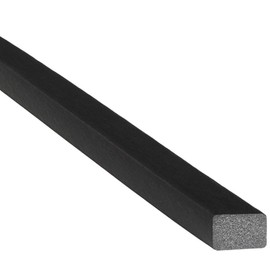 Trim-Lok Solid Rectangle Rubber Seal – .5" Height, .75" Width, 25' Length – EPDM Foam Rubber Seal with High Tack (HT) – Ideal Door and Window Weather Seal – Garage Doors, Cars, Boats