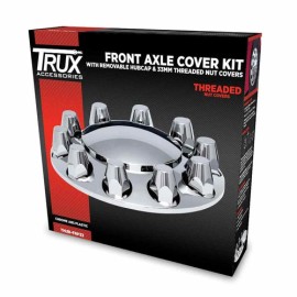 TRUX ACCESSORIES THUB-FRP33 Front Axle Cover Kit with Removable Hubcap & 33mm Threaded Nut Covers
