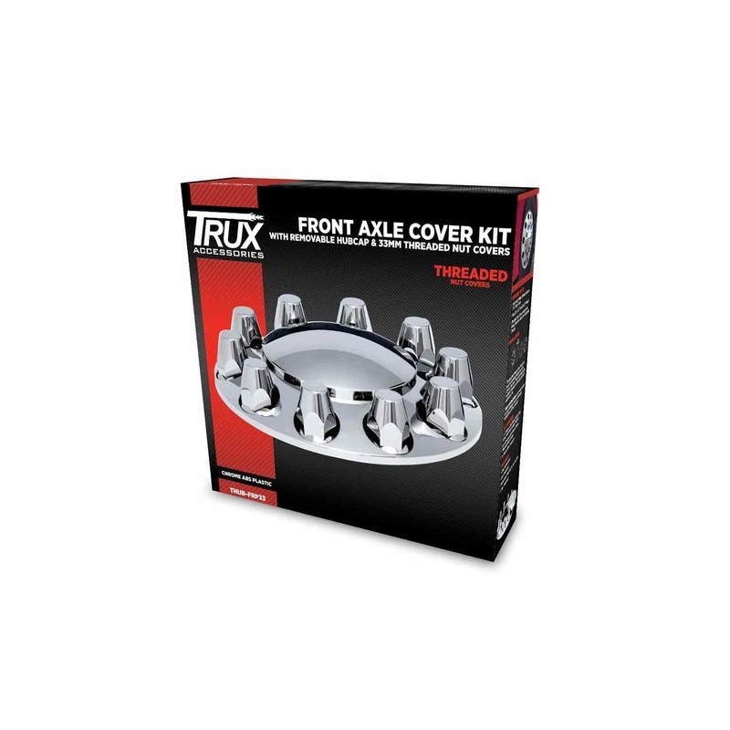 TRUX ACCESSORIES THUB-FRP33 Front Axle Cover Kit with Removable Hubcap