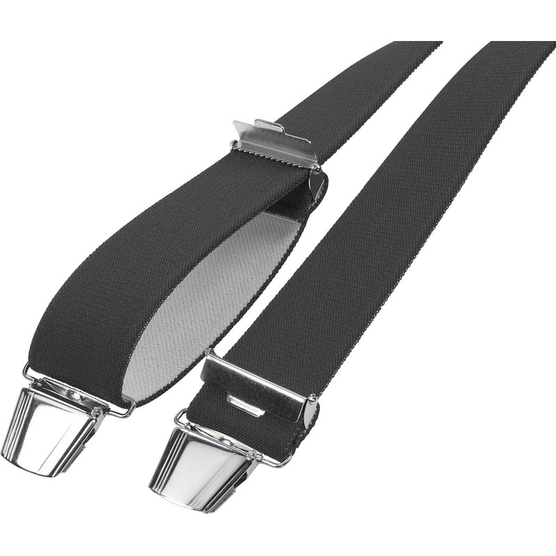 Harrys-Collection Men's Braces 4 Extra Strong Clips Single Colour -
