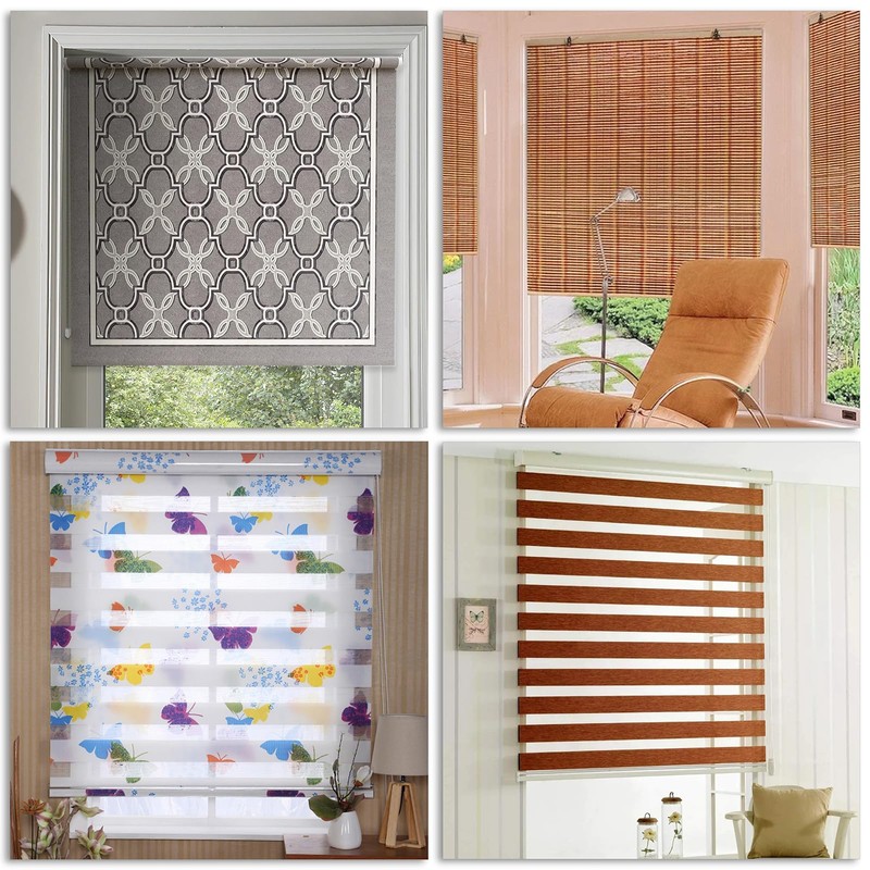 Sumnacon Metal Window Shade Brackets-4PCS Roller Shade Hardware Outside Mount