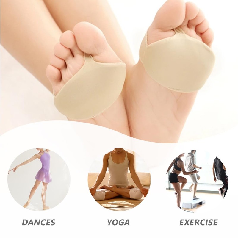 Metatarsal Pads, 2 Pairs of Bunion Pads, Forefoot, Reusable Forefoot