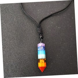 ORFOFE Natural Crystal Necklace for Women Men Energy Stone Pendant Jewelry Lightweight Durable Fashion Accessory present for All Occasions