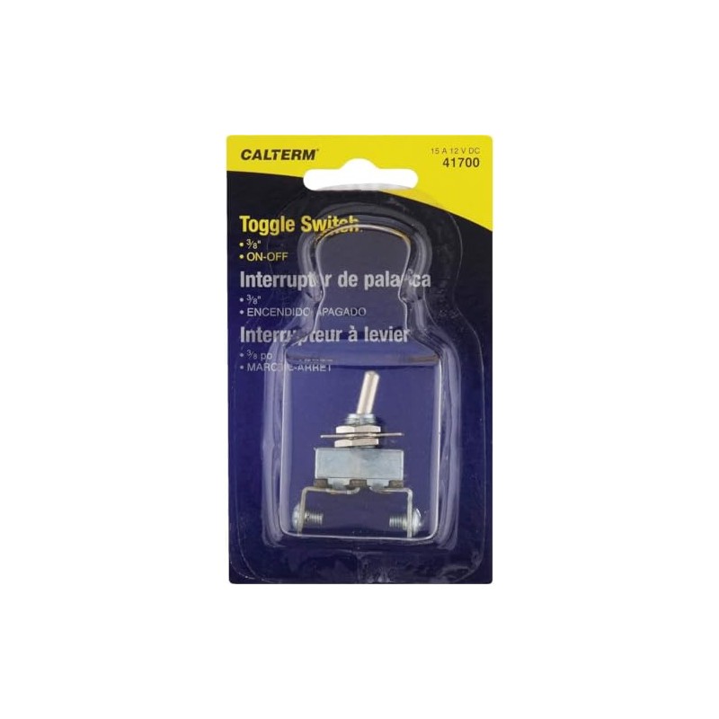 Calterm 41700 Switch, Metal Toggle, 15A