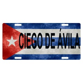 Fast Service Designs Cuba Flag Bandera LICENSE PLATE Car Truck Ciego de Ávila Cuban Emblem