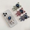 Purple Astronaut Phone Stand Holder, Cell Phone Ring Stand with