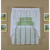 Today's Curtain Hopewell Premium Lace Tier 24", White, 58W x