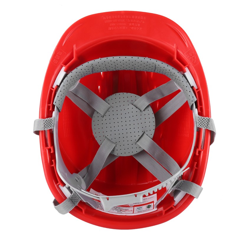 Construction Site Protective Cap Ventilate ABS Hard Hat Reflective Stripe