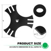 Andorm Star Edger Blades 9 x 5/8 Center Hole 3-Side