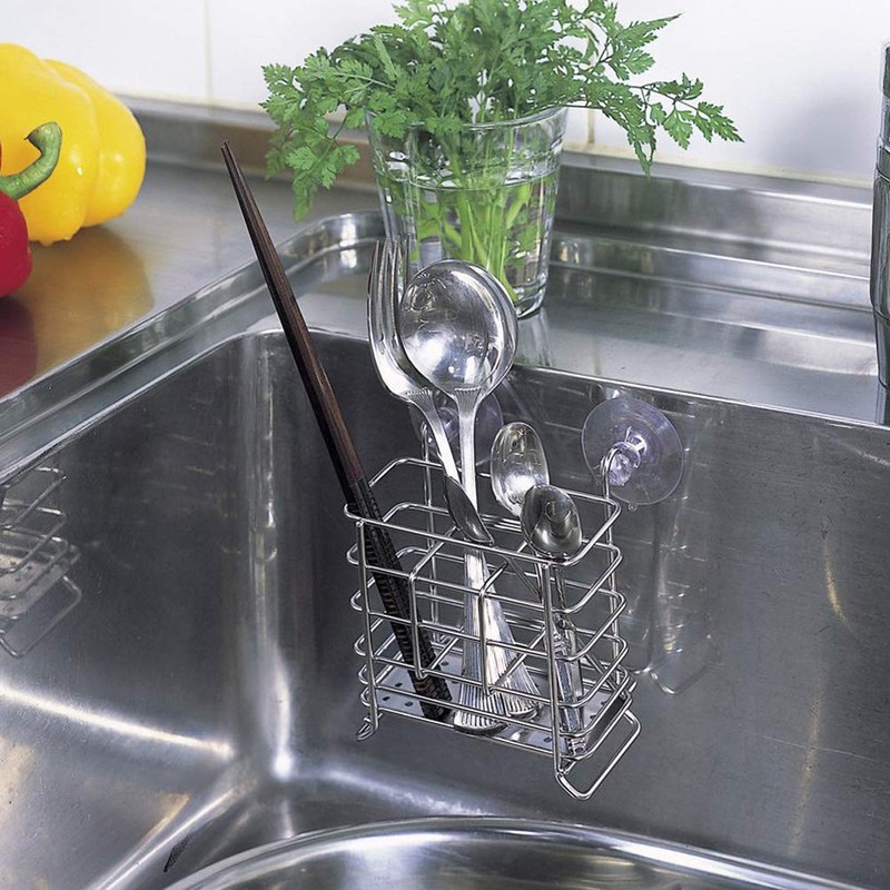 貝印 KAI 水切りかご ワイヤーホルダー 吸盤 2個付き エクレール2 DR5308