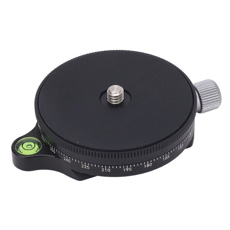 Camera Panoramic Panning Base with Level 60MM Aluminum Alloy CNC