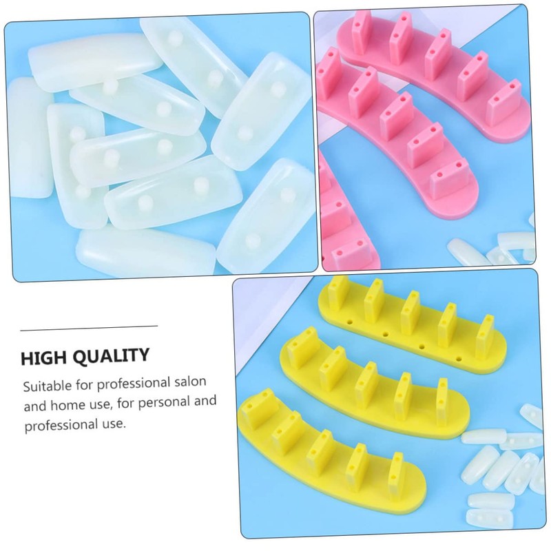 Healeved 9pcs Nail Art Display Rack Elegant Nail Practice Stand