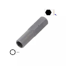 Precision 1/4" (6.35mm) hex shank to 4 mm driver socket bit adapter system 4 precision