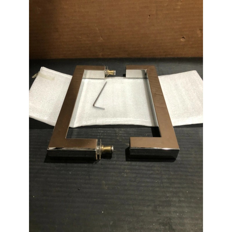 ALUMAX, Shower Door Handle Chrome - 8" Square Style, NEW