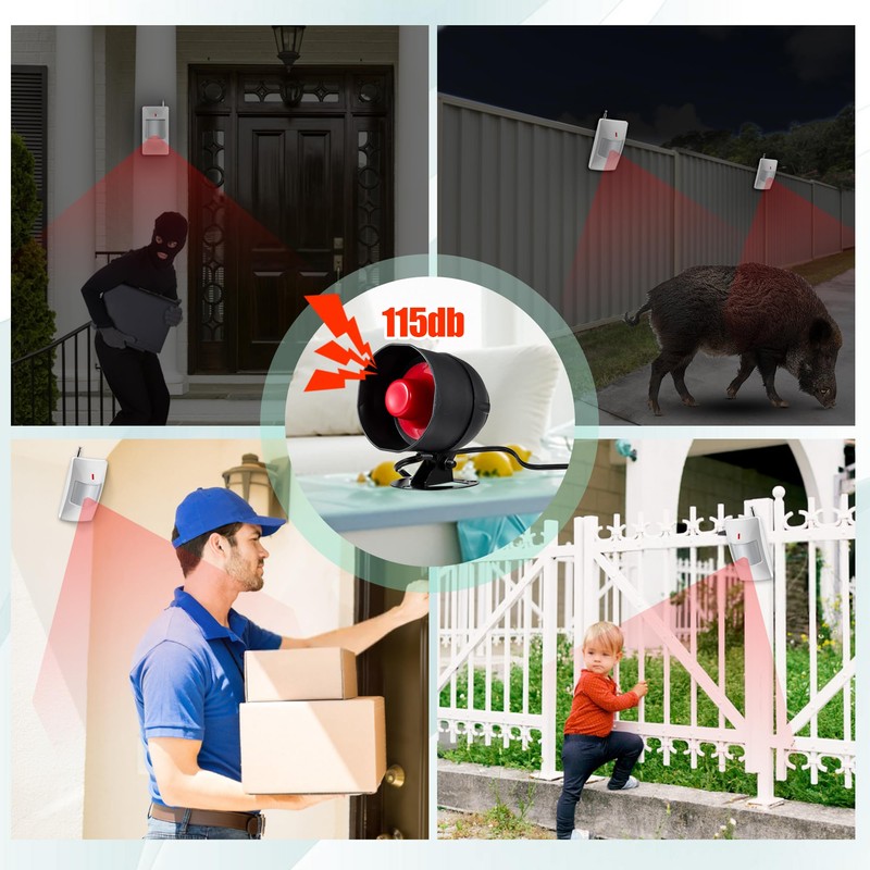 KERUI Standalone Home Office Shop Security Alarm System Kit,Wireless Loud