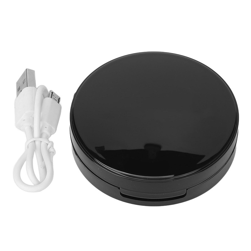Cushion Foundation Case LED Light Round Mirror Compact Internal Case