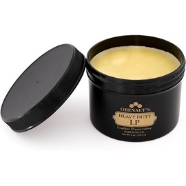 Obenauf's Heavy Duty LP Leather Preservative (8oz)- All Natural Beeswax Oil Conditioner- Rejuvenate Restore & Preserve Sunfaded or Cracked Boots Jackets Saddles Car Auto Upholstery Furniture- USA Made