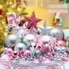 Christmas Concepts® Pack of 5-100mm (4") Large Baubles - Shiny,