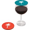 Coverware Tops Tap & Seal Drink Cover-4/Pk-Flamingo/Palm Tree/Sailboat/Naut Sunglasses, Standard,