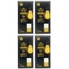 GE (4 Bulbs) Vintage LED ST19, Amber Glass, 6 watts,