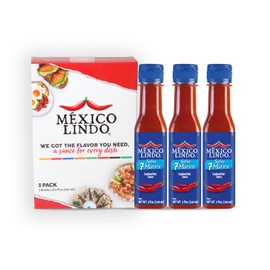 Mexico Lindo 7 Mares Hot Sauce | Perfect for Fish & Seafood | 10,800 Scoville Level | Spicy Flavor | 5 Fl Oz Bottles (Pack of 3)
