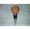 3rd Anniversary Engraved Leather Bottle Stopper, 3 Years Married (Forever