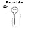 10 Pcs M5 304 Stainless Steel Eye Hooks Screw for