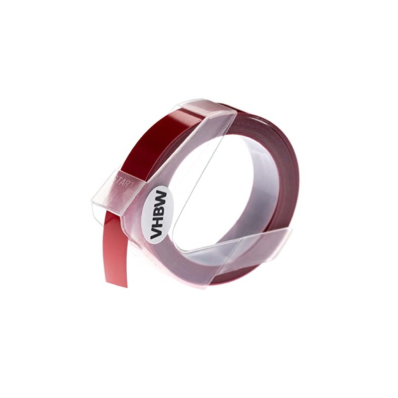 vhbw 3D Embossing Tape Tape Cassette Compatible with Dymo Rhino