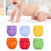 6PCS Baby Cloth Diapers Adjustable Washable Reusable Soft Breathable Infant