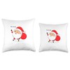 Cute Santa Claus with Sack Merry Christmas Design Throw Pillow