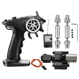 Aswalling 2 Speed Drive Shaft 4 Channel Remote Control Receiver Set for C14 C24 B36 MN D90 MN99S RC Car Upgrade Parts