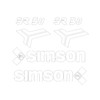 Decorative Set of 4 White for Simson SR50