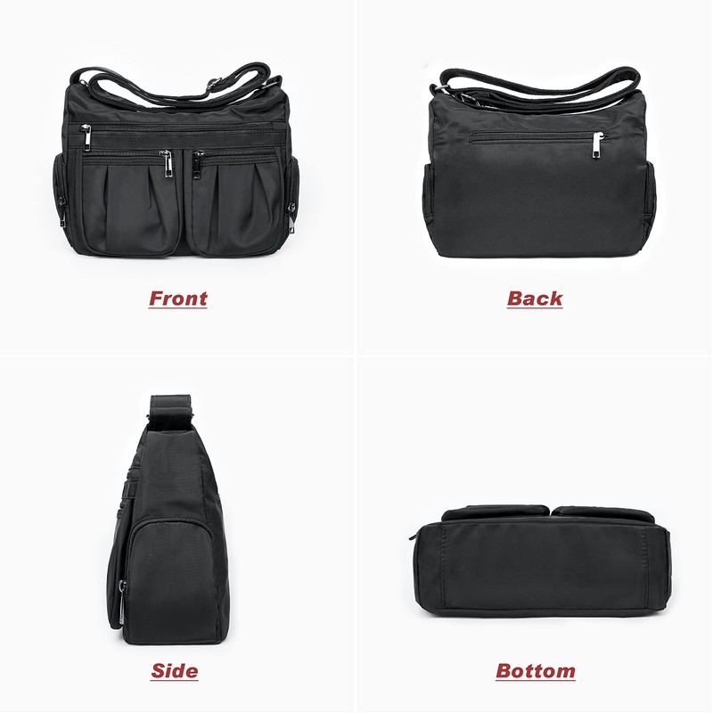 Crossbody Bag for Women Nylon Shoulder Bag Women Water Resistant
