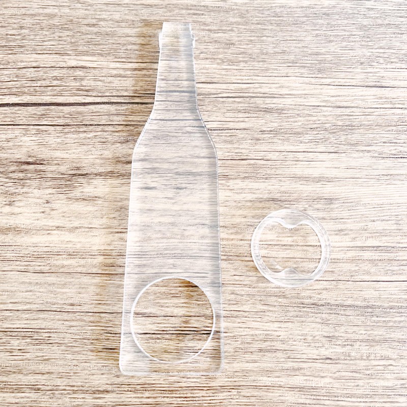 Bottle Acrylic Bottle Opener Templates, Woodworking Router Template, Router Jig,