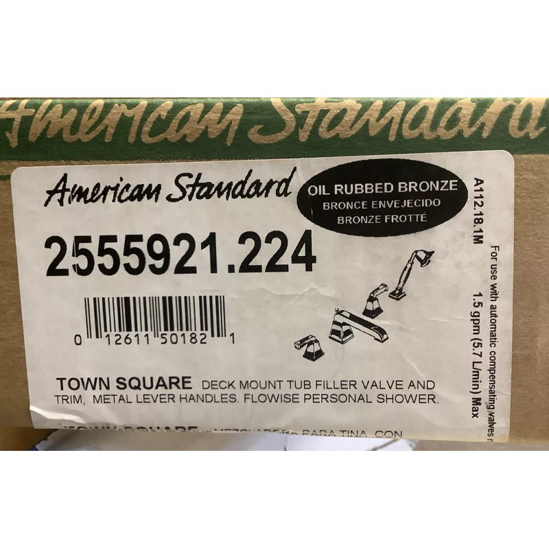 American Standard Town Square Tub Filler w/Hand Shower 2555921.224 F3