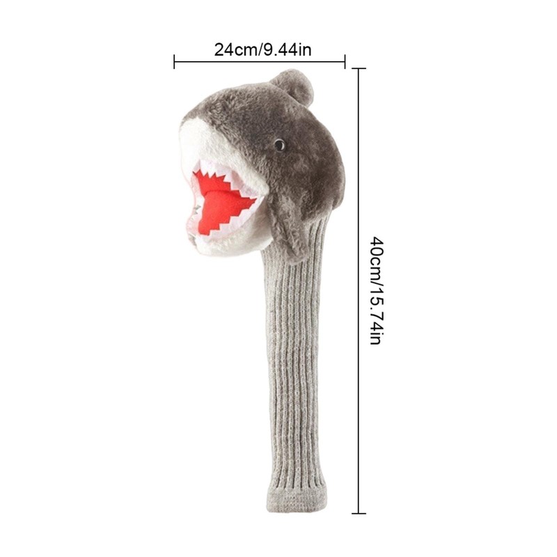Plush Golf Head Covers - Stuffed Shark Driver Headcover |