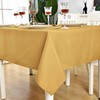 KAIPHO Gold Rectangle Tablecloth Waterproof Stain Resistant Wrinkle Free Table