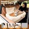 Pawaboo Dog Car Seat Bed, Memory Foam Booster for Medium/Large