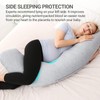 Momcozy Pregnancy Pillows for Side Sleeping, J Shaped Maternity Body