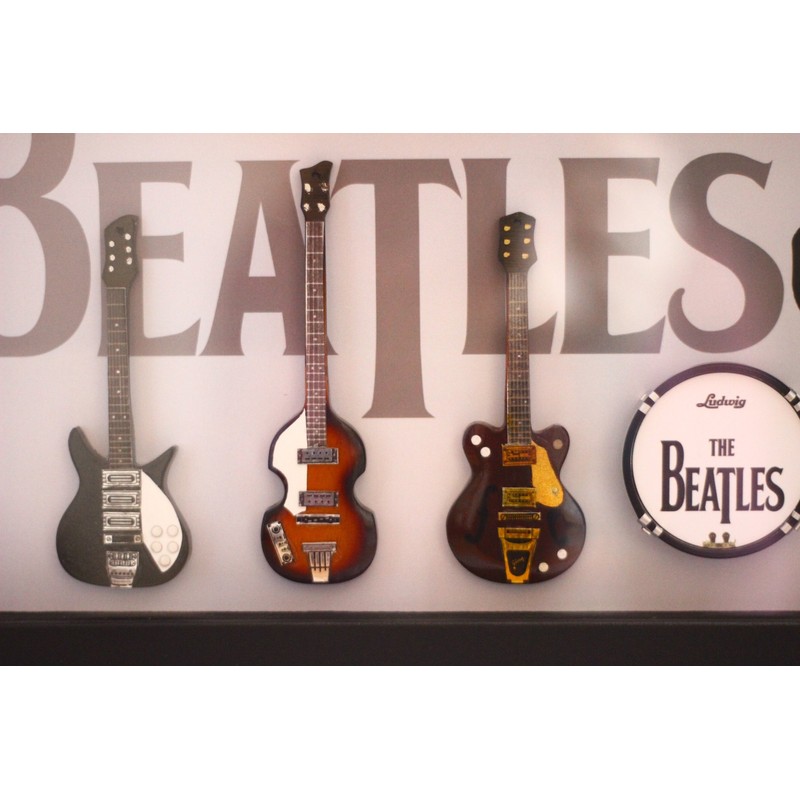 RGM8823 Beatles Miniature Guitar Collection in Shadowbox Frame