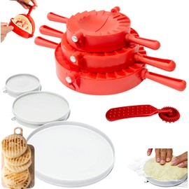 Latin Cuisine Kit with Empanada Maker Press (3 Sizes) + Pasta Cutter + Molde para Arepas (3 sizes) - Molde para Empanadas also ideal for Quesadilla Crimper, Dumpling Wrappers, Tortillas, Pierogies