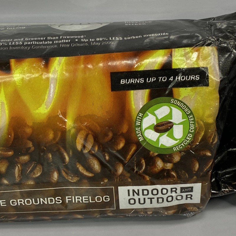 Pine Mountain Java Log Coffee Grounds Firelogs 4 Count Eco