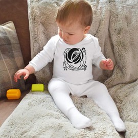 Azeeda 3-6 Month 'Glasgow Rose' Baby Romper Jumpsuit/Sleep Suit (SS00089353)