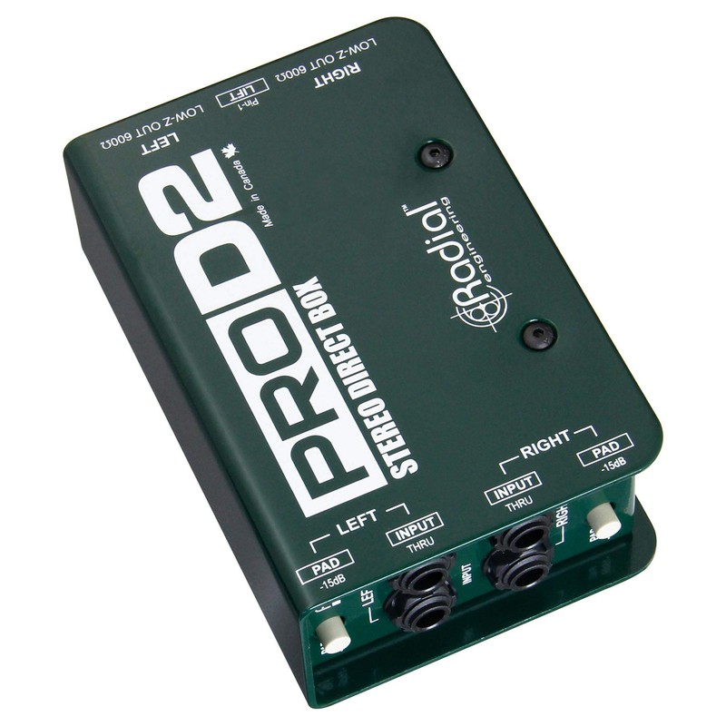 Radial Engineering ProD2 Bundle with Samson SR350 Headphones (2 Items)