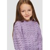 s.Oliver Girls Pullover with Pattern, 4725 Purple