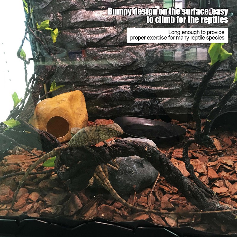 Artificial Reptiles Vine Climber Jungle Forest Bend Branch Terrarium Cage