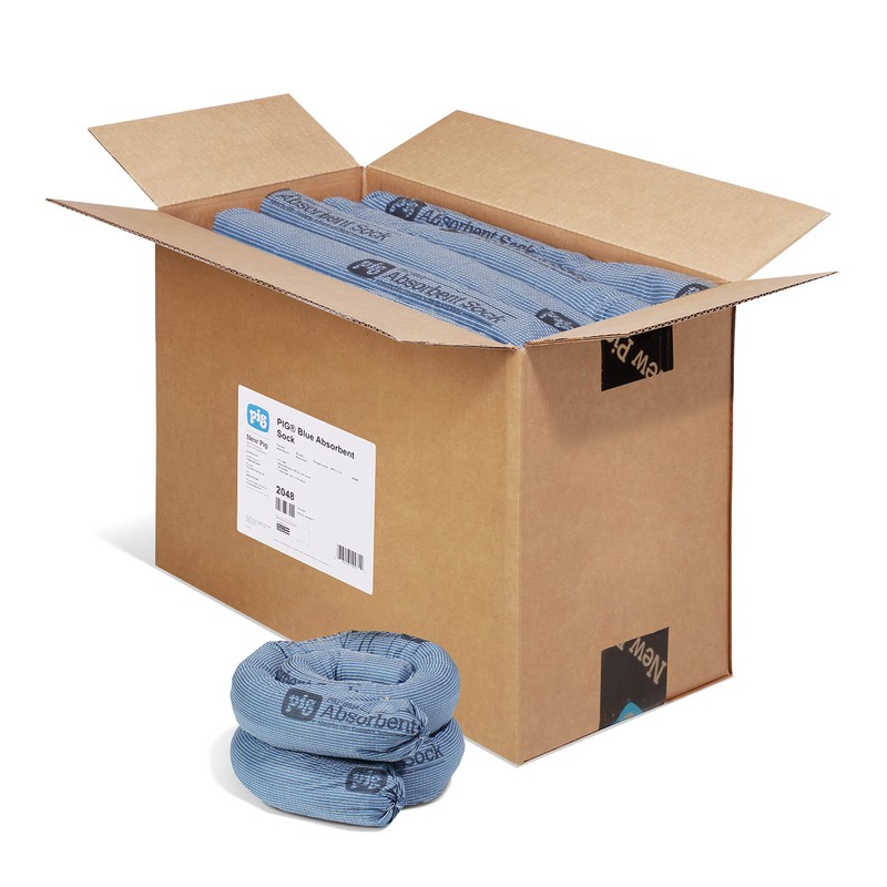 PIG Blue Oil Absorbent Sock - 20 per Package -