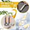 Ohiyoo Metal Bottle Opener Insert Kits 8 Pack Blank Stainless